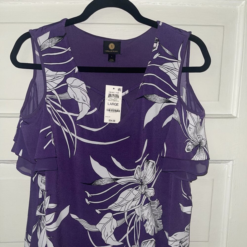 Purple Floral Women's Top